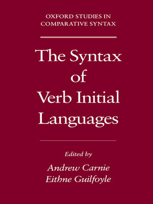 cover image of The Syntax of Verb Initial Languages